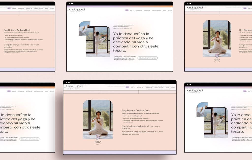 Ejemplo de proyecto de marca personal con diseño web personalizado.